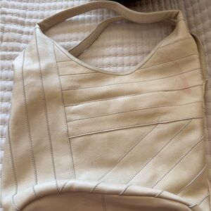 Latico Elegant Cream Leather Tote Bag